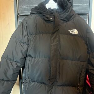 Black Hooded Puffer Jacket